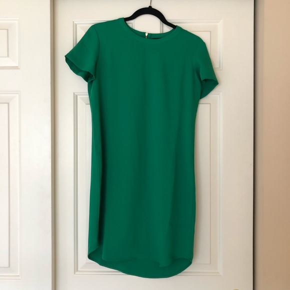 Green Shift Dress - Picture 3 of 4